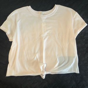 NWT! White top with tye